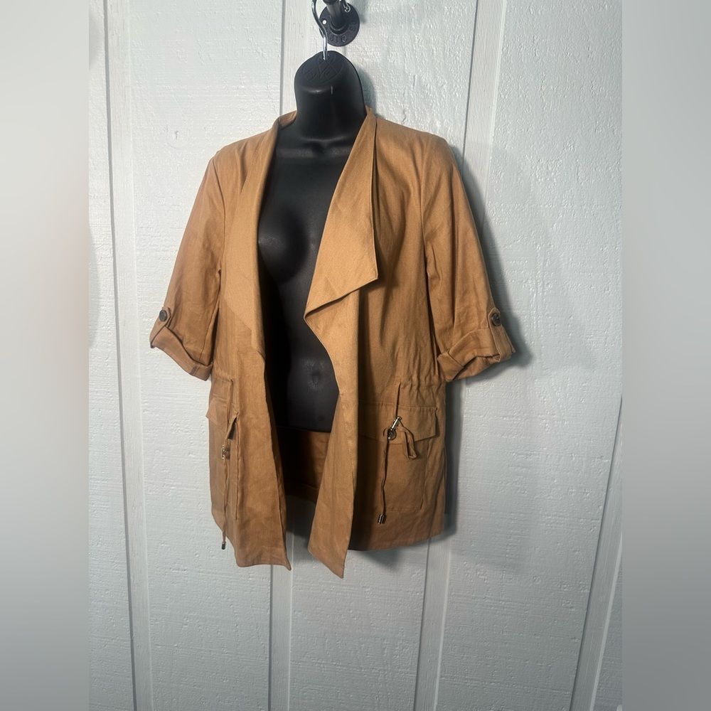 Calvin Klein Women’s Brown Short Sleeve Jacket Size XS EUC